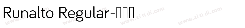 Runalto Regular字体转换